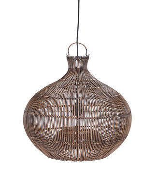 Bazar Bizar Antwerp Hanger van woestijnkalebas - Donkere walnoot - S