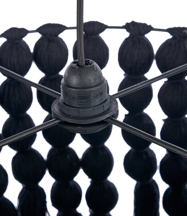 Bazar Bizar Antwerp De Nomad katoenen kroonluchter - zwart - XL