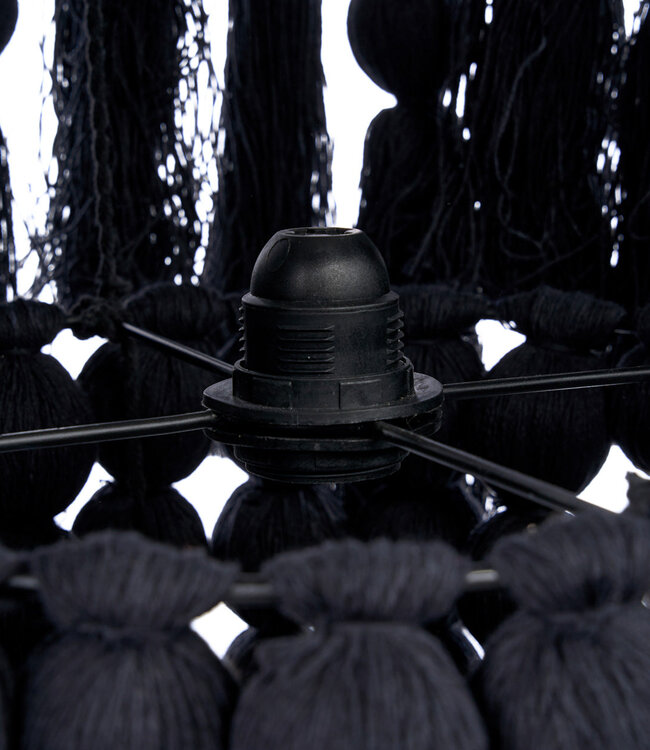 Bazar Bizar Antwerp De Nomad katoenen kroonluchter - zwart - XL