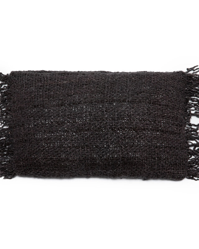 Bazar Bizar Antwerp The Oh My Gee Kussenhoes - Zwart/marineblauw - 30x50