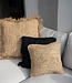 Bazar Bizar Antwerp De Raffia Flores vierkante kussenhoes - naturel - 40x40