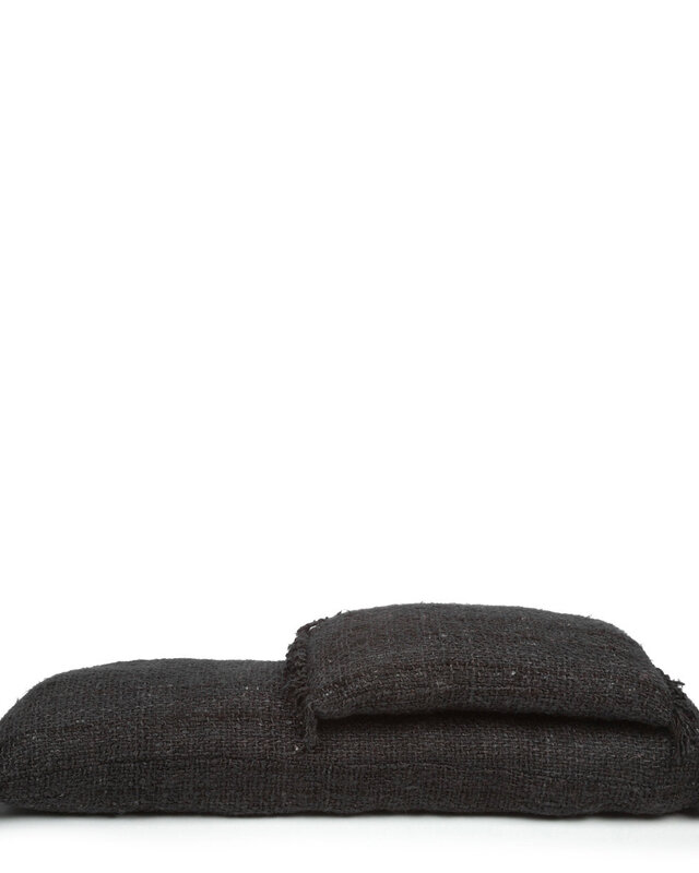 Bazar Bizar Antwerp The Oh My Gee Kussenhoes - Zwart/marineblauw - 30x50