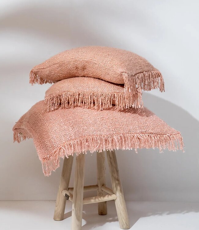 Bazar Bizar Antwerp The Oh My Gee kussenhoes - zalmroze - 30x50