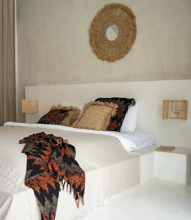 Bazar Bizar Antwerp De s'il vous Plaid - Zwart Oranje