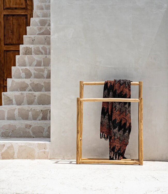 Bazar Bizar Antwerp De s'il vous Plaid - Zwart Oranje