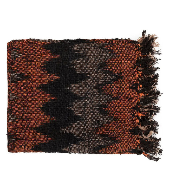 Bazar Bizar Antwerp De s'il vous Plaid - Zwart Oranje