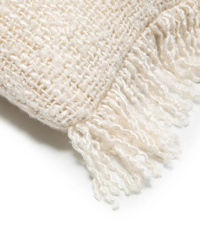 Bazar Bizar Antwerp The Oh My Gee kussenhoes - crème - 30x50