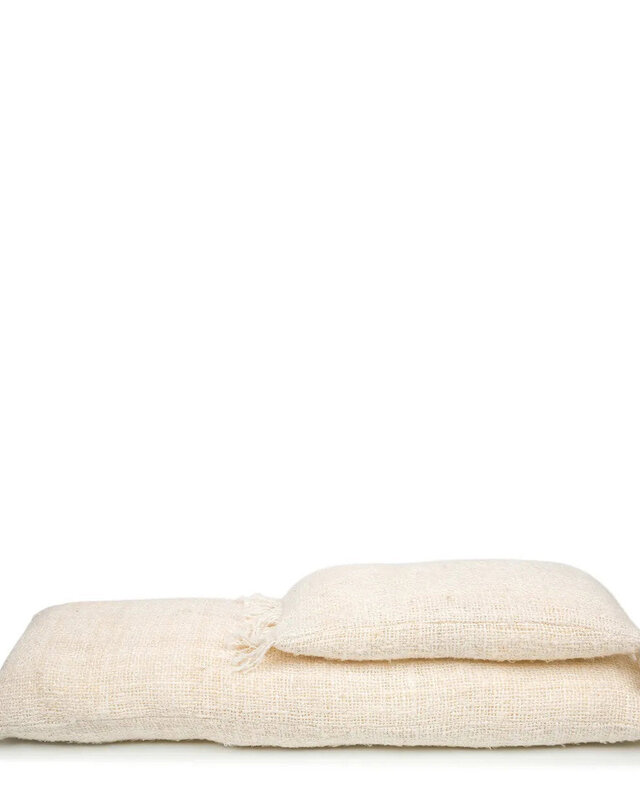 Bazar Bizar Antwerp The Oh My Gee kussenhoes - crème - 30x50