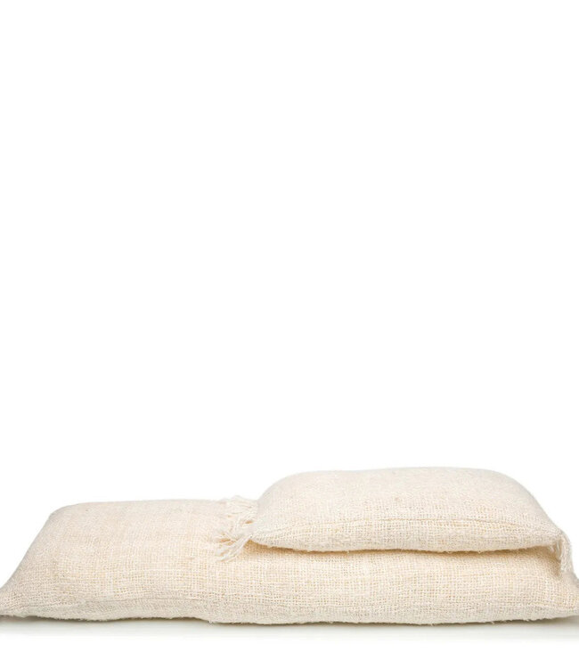 Bazar Bizar Antwerp The Oh My Gee kussenhoes - crème - 30x50