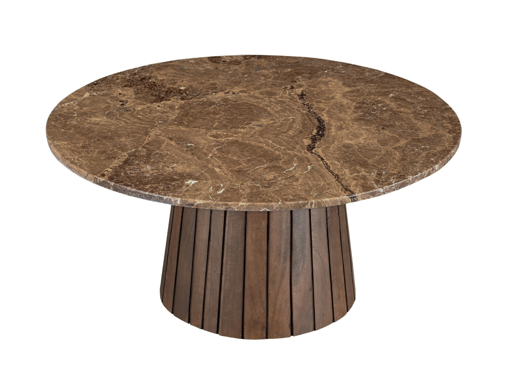 Livingfurn Brix Emperador Salontafel | Steen | H38 x D80 cm