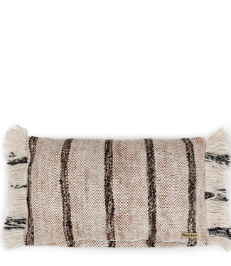 Bazar Bizar Antwerp De Oh My Gee Kussenhoes - Bohemien Wit - 30x50