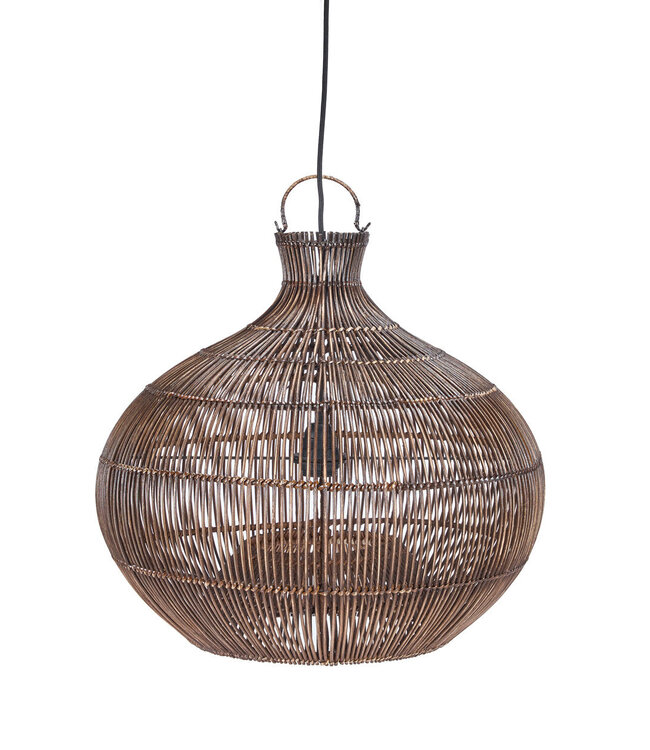 Bazar Bizar Antwerp Hanger van woestijnkalebas - Donkere walnoot - S