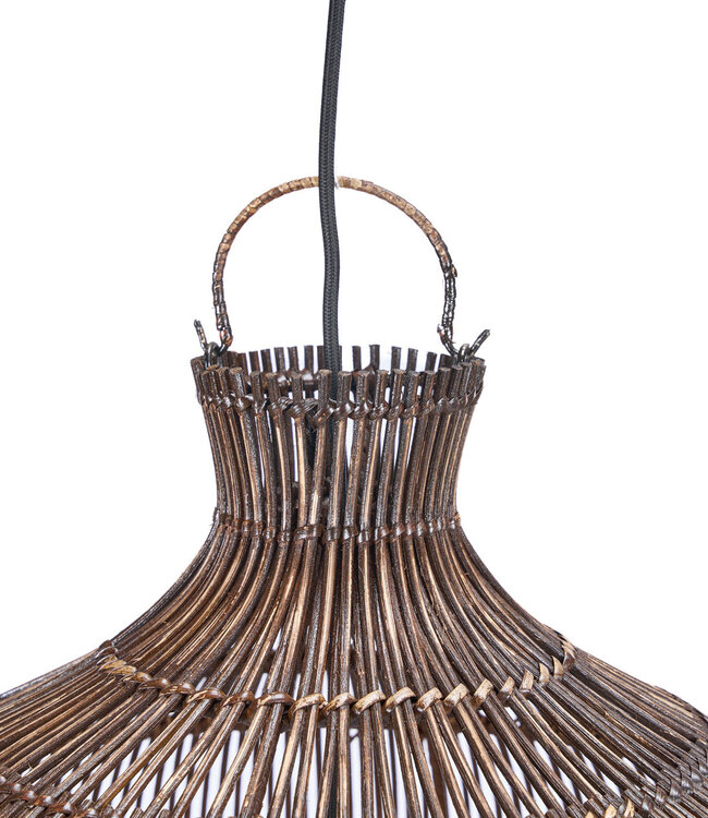 Bazar Bizar Antwerp Hanger van woestijnkalebas - Donkere walnoot - S