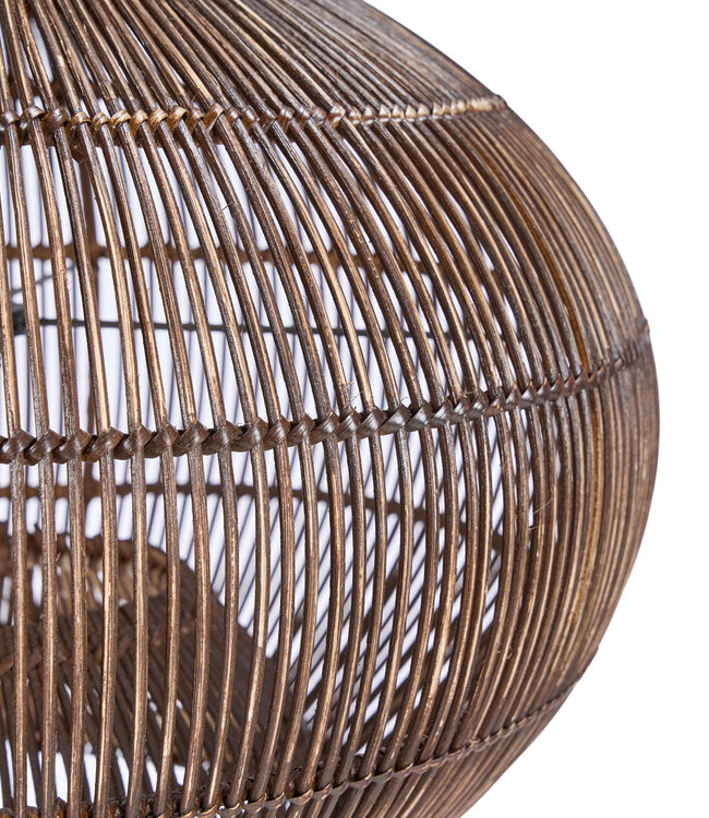 Bazar Bizar Antwerp Hanger van woestijnkalebas - Donkere walnoot - S