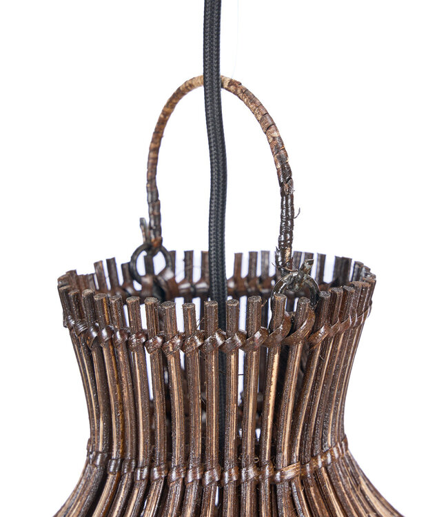 Bazar Bizar Antwerp Hanger van woestijnkalebas - Donkere walnoot - S