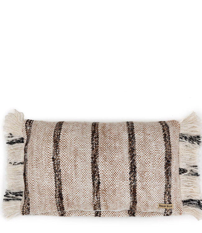 Bazar Bizar Antwerp De Oh My Gee Kussenhoes - Bohemien Wit - 30x50