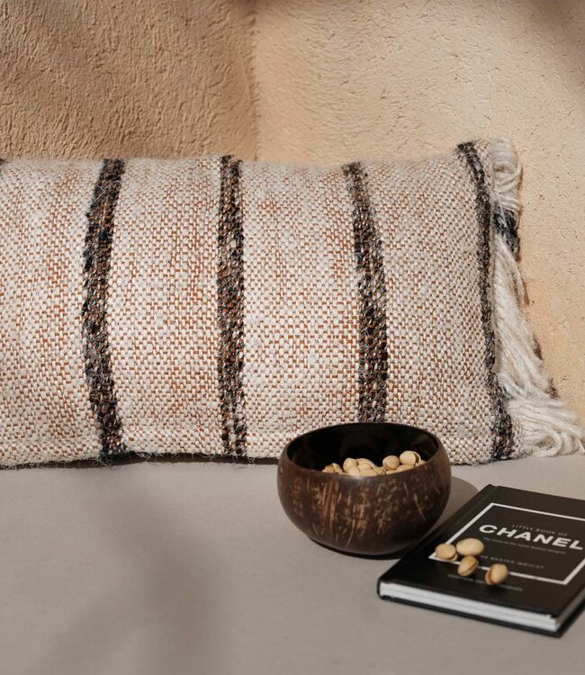 Bazar Bizar Antwerp De Oh My Gee Kussenhoes - Bohemien Wit - 30x50