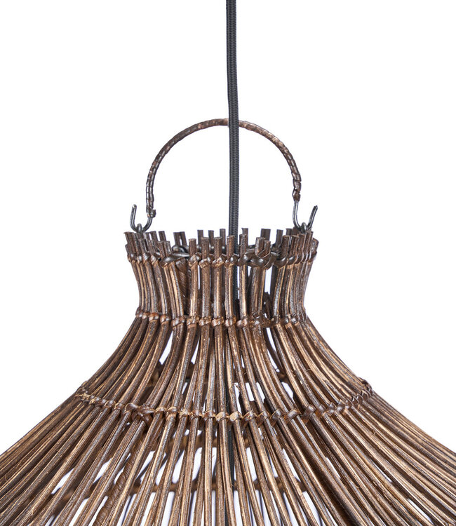 Bazar Bizar Antwerp De Woestijnkalebas-hanglamp - Donker walnoot - M