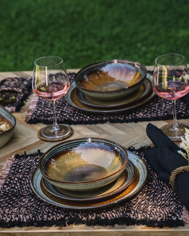 Bazar Bizar Antwerp De Oh My Gee-placemat - zwart koper