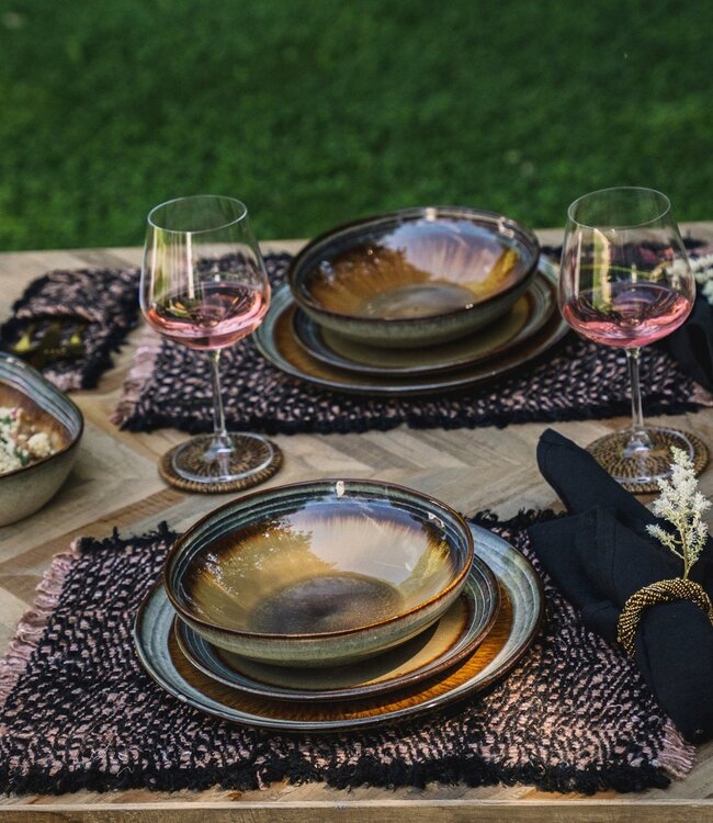 Bazar Bizar Antwerp De Oh My Gee-placemat - zwart koper