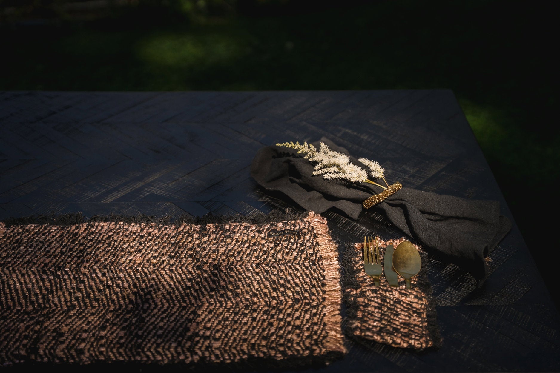 Bazar Bizar Antwerp De Oh My Gee-placemat - zwart koper