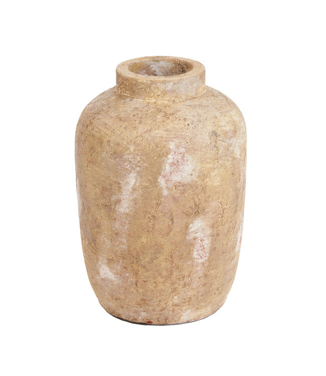 Bazar Bizar Antwerp De Clay Echo-vaas - crème - M