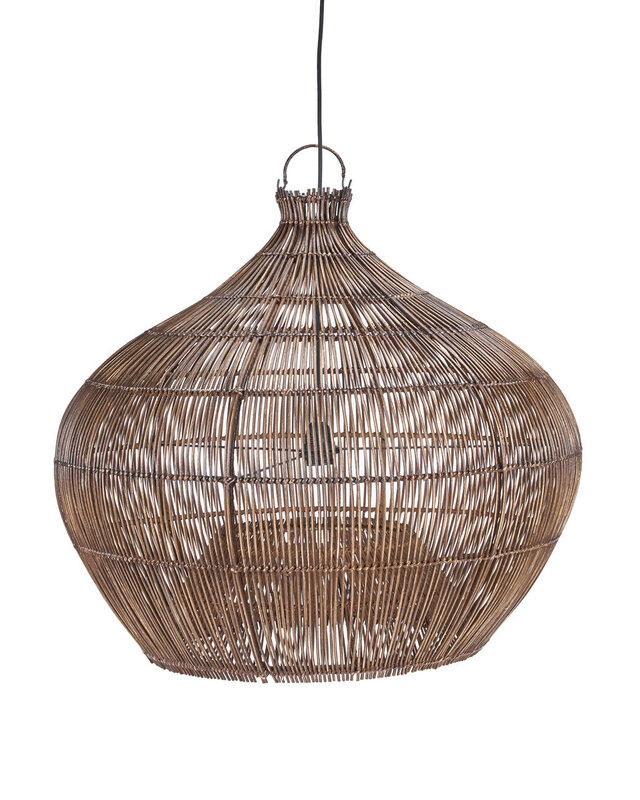 Bazar Bizar Antwerp De Woestijnkalebas-hanglamp - Donker walnoot - M