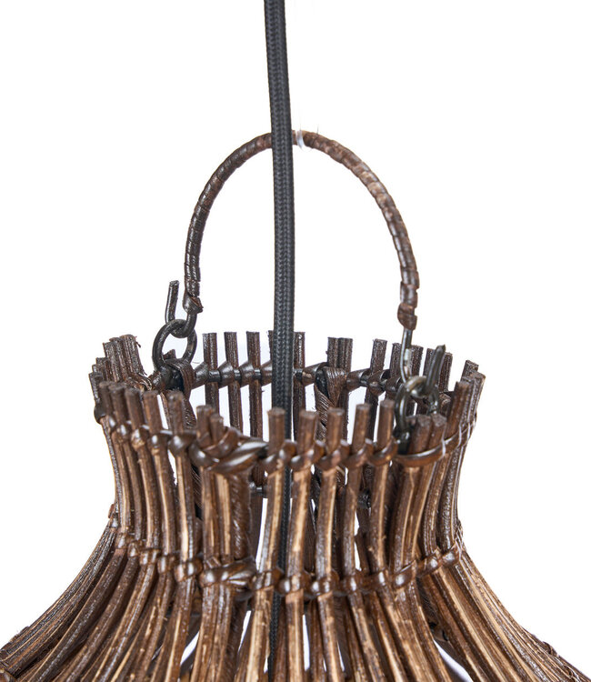 Bazar Bizar Antwerp De Woestijnkalebas-hanglamp - Donker walnoot - M