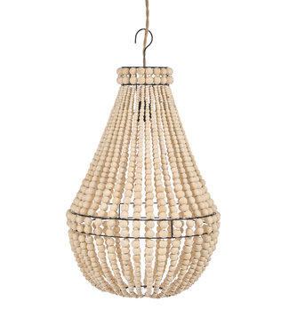 Bazar Bizar Antwerp De traanvormige kroonluchter - Naturel - M