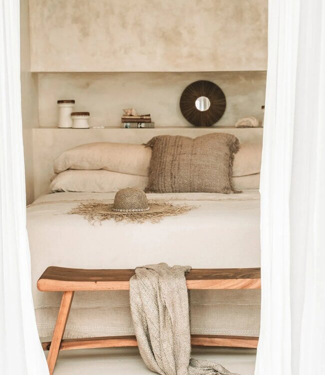 Bazar Bizar Antwerp The Oh My Gee kussenhoes - beige - 60x60 cm