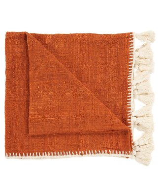 Bazar Bizar Antwerp The Stitch bedsprei - terracotta
