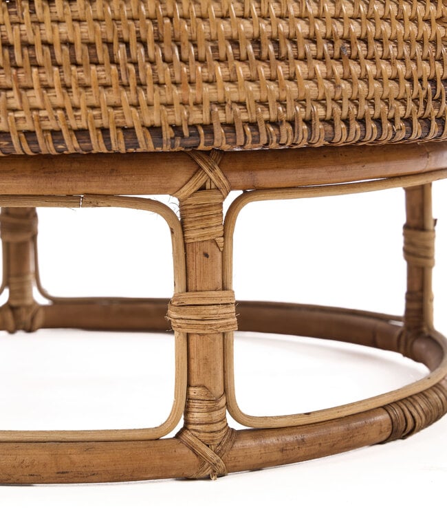 Bazar Bizar Antwerp Het rotan Rise-dienblad - naturel bruin