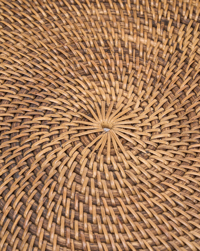Bazar Bizar Antwerp Het rotan Rise-dienblad - naturel bruin