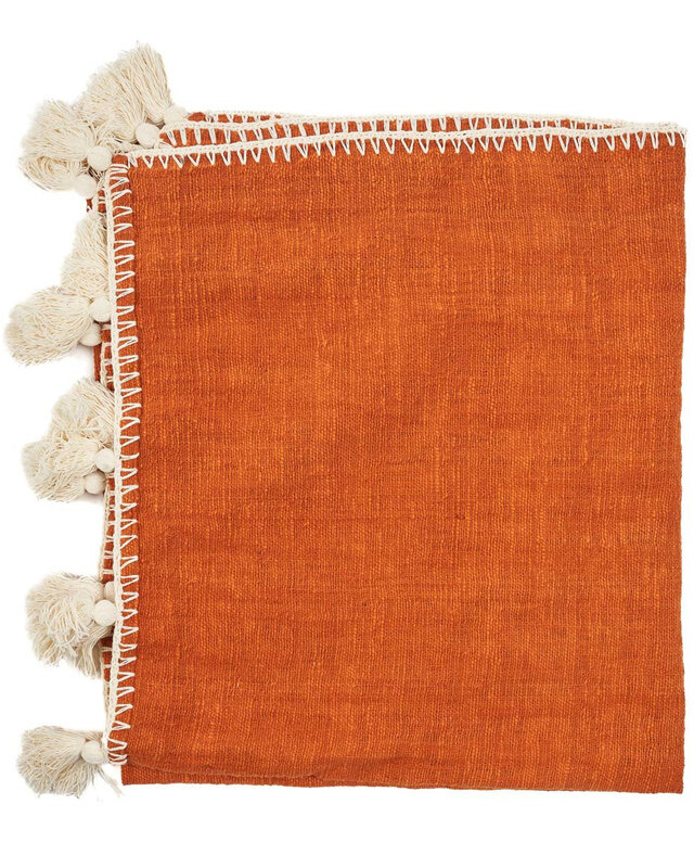 Bazar Bizar Antwerp The Stitch bedsprei - terracotta