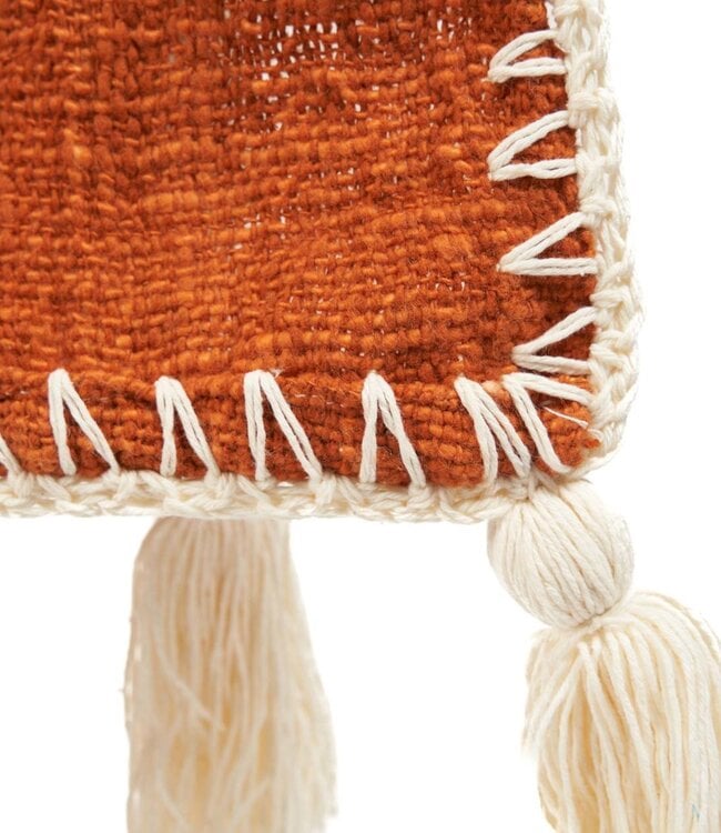 Bazar Bizar Antwerp The Stitch bedsprei - terracotta