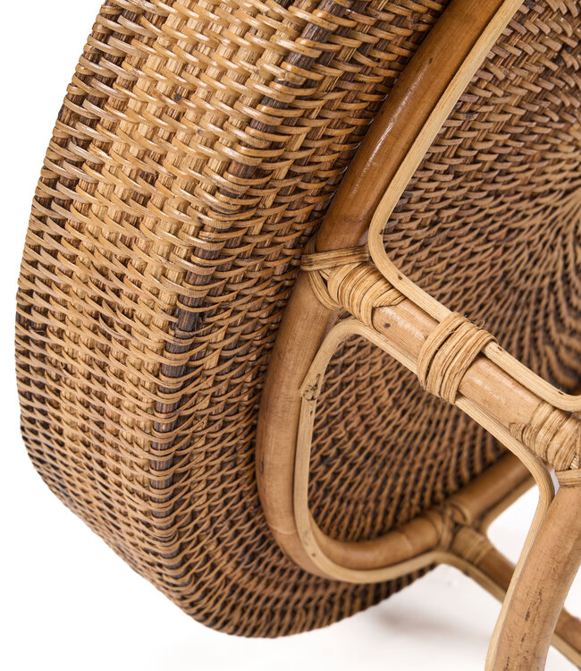 Bazar Bizar Antwerp Het rotan Rise-dienblad - naturel bruin