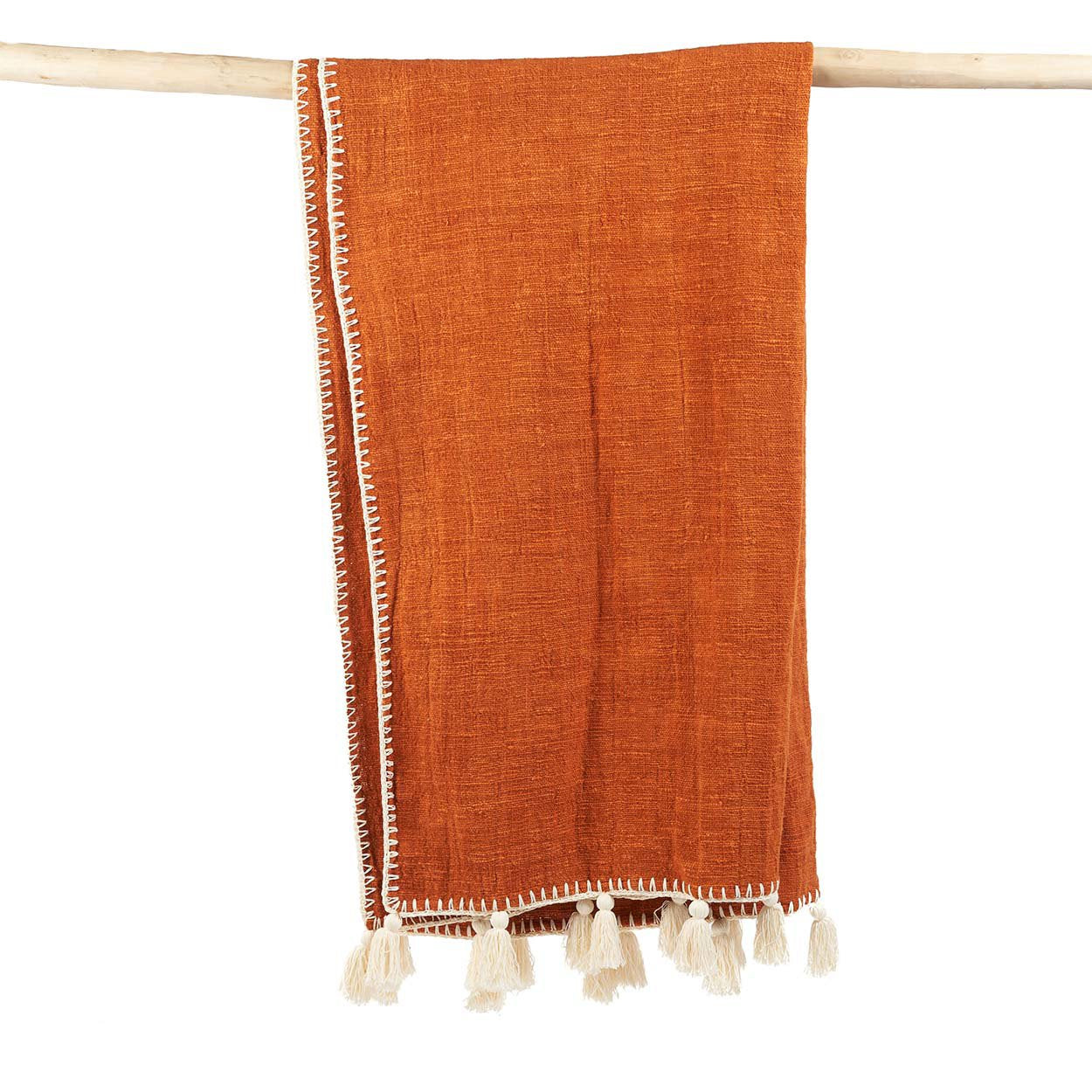 Bazar Bizar Antwerp The Stitch bedsprei - terracotta