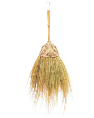 Bazar Bizar Antwerp De raffia bezem - naturel