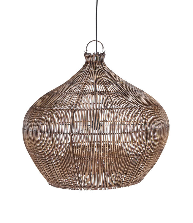 Bazar Bizar Antwerp De Woestijnkalebas-hanglamp - Donker walnoot - M