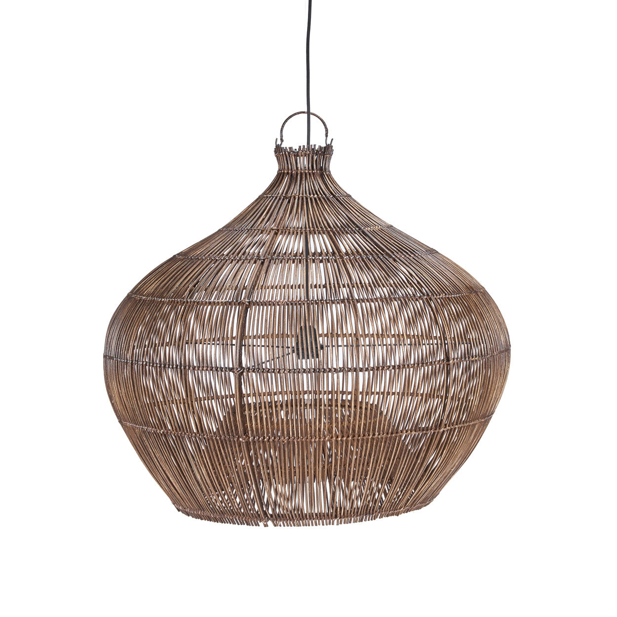 Bazar Bizar Antwerp De Woestijnkalebas-hanglamp - Donker walnoot - M