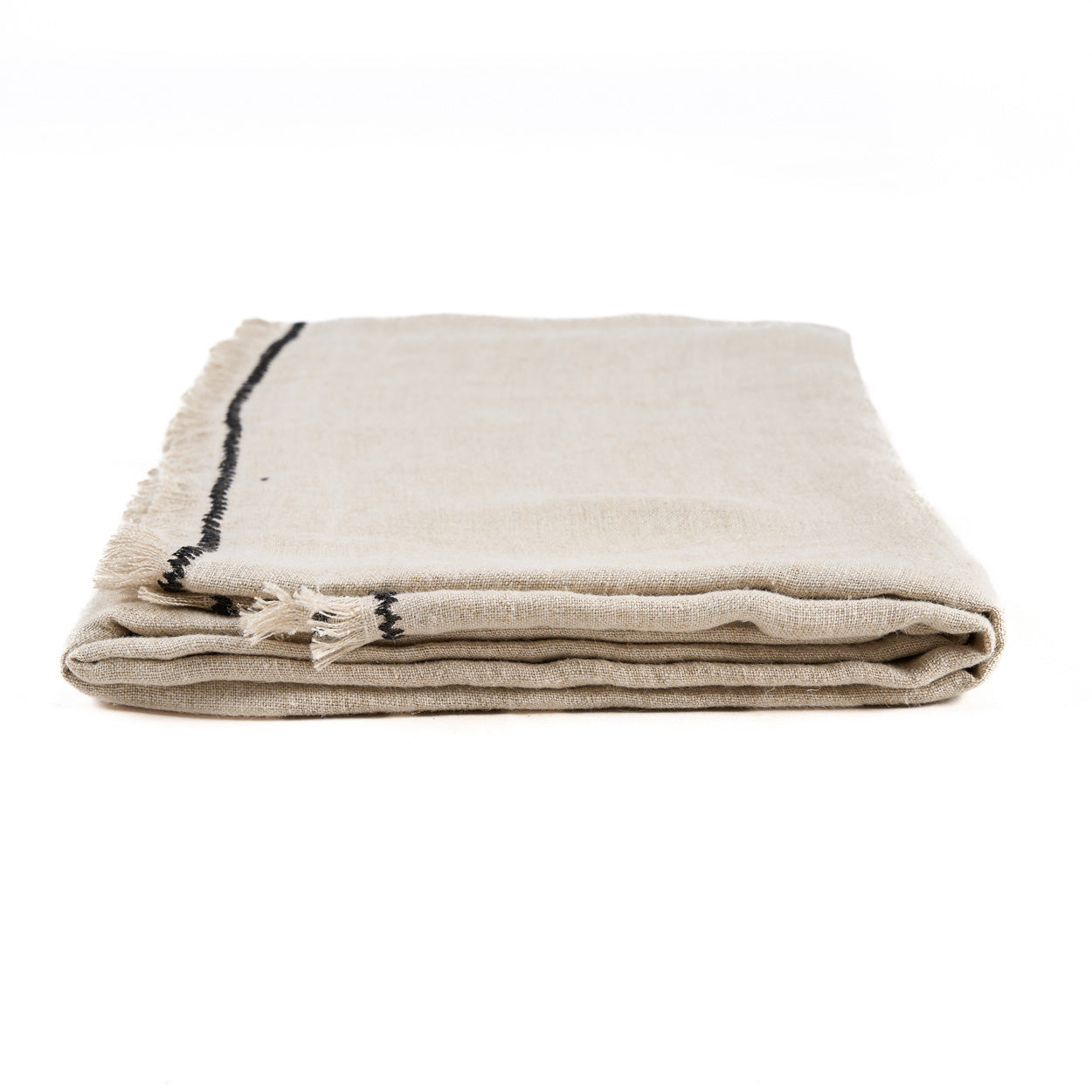 Bazar Bizar Antwerp Toscane tafelkleed - naturel zwart - 150x300