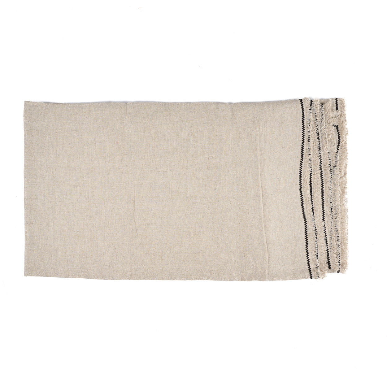 Bazar Bizar Antwerp Toscane tafelkleed - naturel zwart - 150x300
