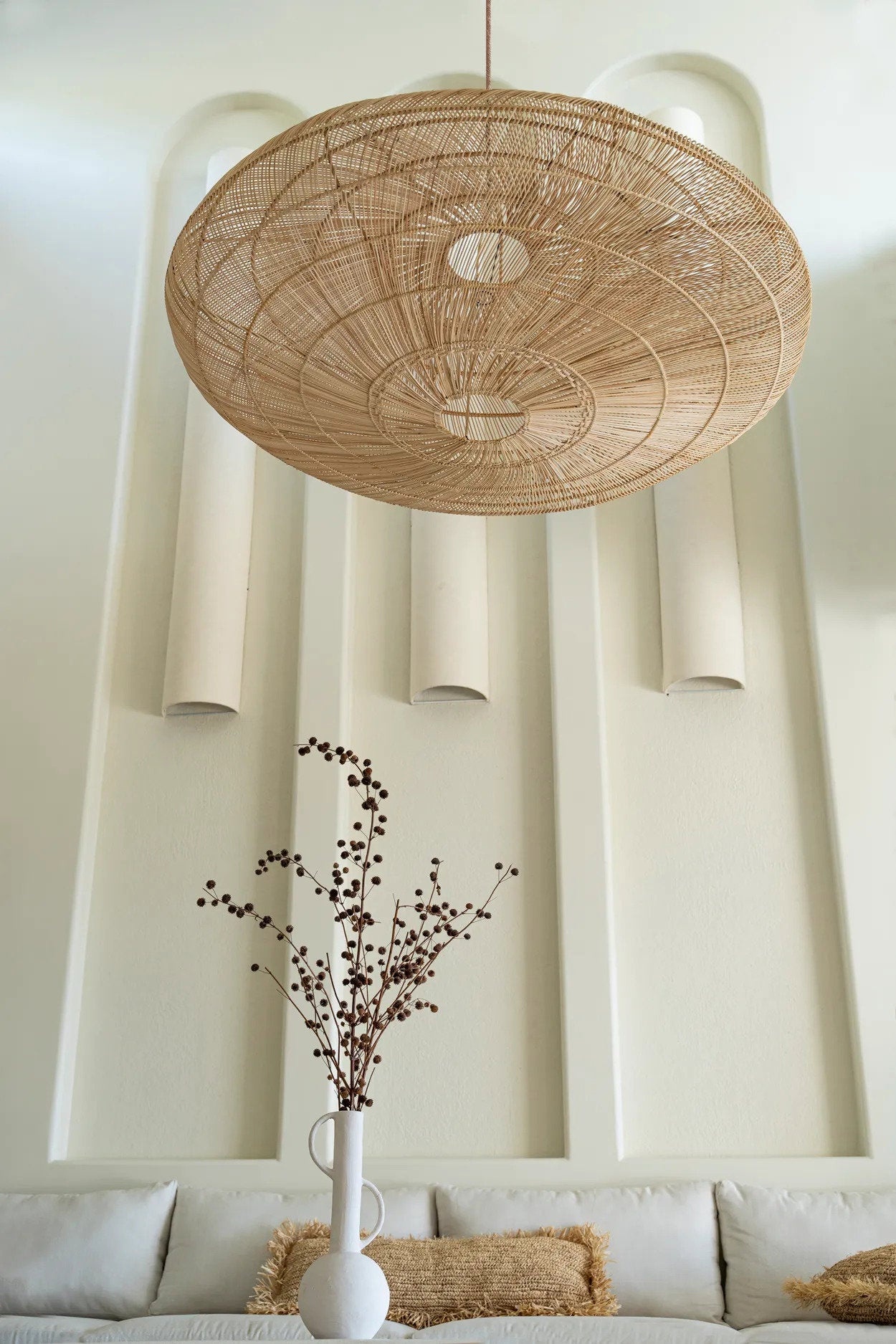 Bazar Bizar Antwerp De Macaron Hanglamp - Naturel - XL