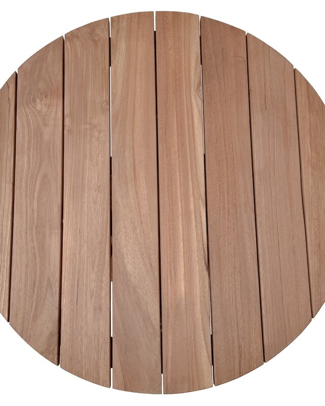 Livingfurn Cindo Tuintafel | Teakhout | H38 x D80 cm