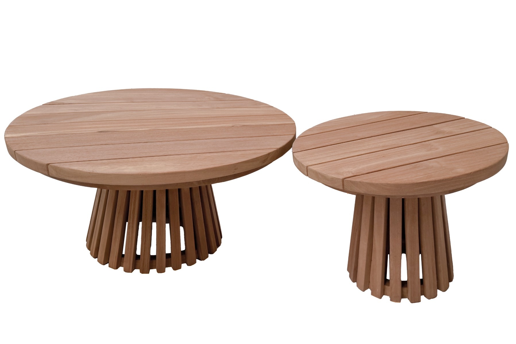 Livingfurn Cindo Tuintafel | Teakhout | H38 x D80 cm
