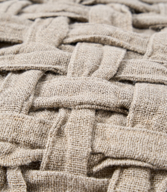 Bazar Bizar Antwerp Linnen Crosier kussenhoes - naturel