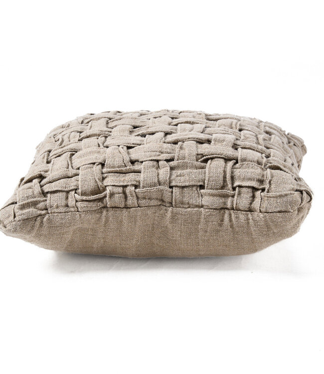 Bazar Bizar Antwerp Linnen Crosier kussenhoes - naturel