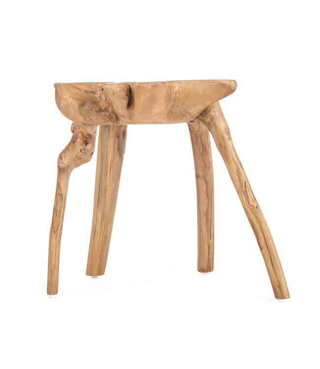 Bazar Bizar Antwerp De Rooty-bijzettafel - naturel