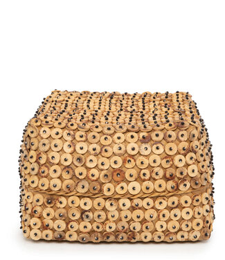 Bazar Bizar Antwerp De mand van kokosnootschalen - naturel - L