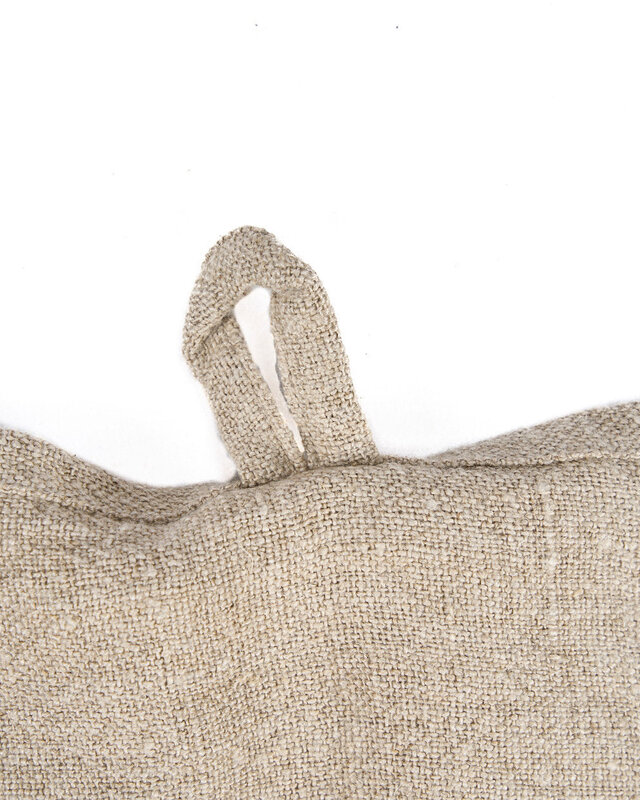 Bazar Bizar Antwerp The Linen Moody keukendoek - naturel zwart - 50x70 cm